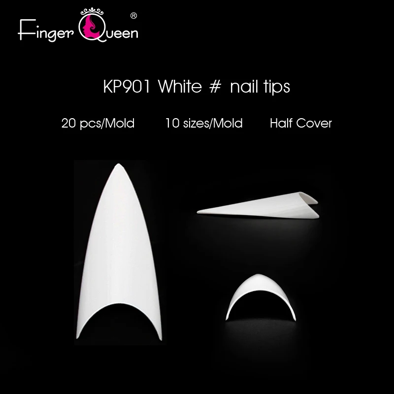 Накладные ногти FingerQueen 500 шт./пакет половинные ногти накладные ногти ABS искусственные DIY подделка острые ногти F-13