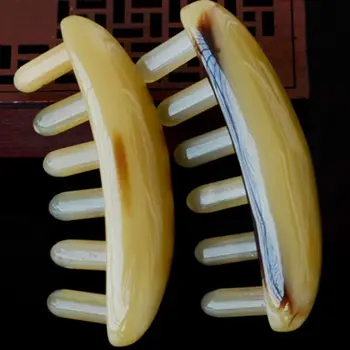 

Sheep Horn Comb Wide Tooth Non Static Smooth No Snag Hair Head Massage