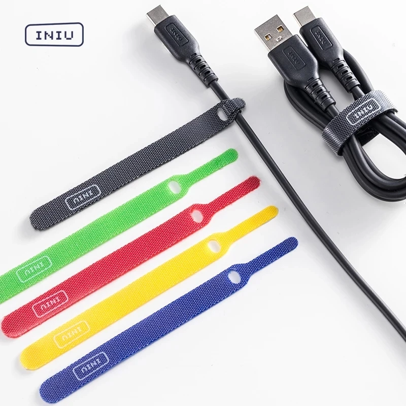 20 шт INIU USB Кабельный Организатор намотки проволоки 12 см домашний жгут отделка