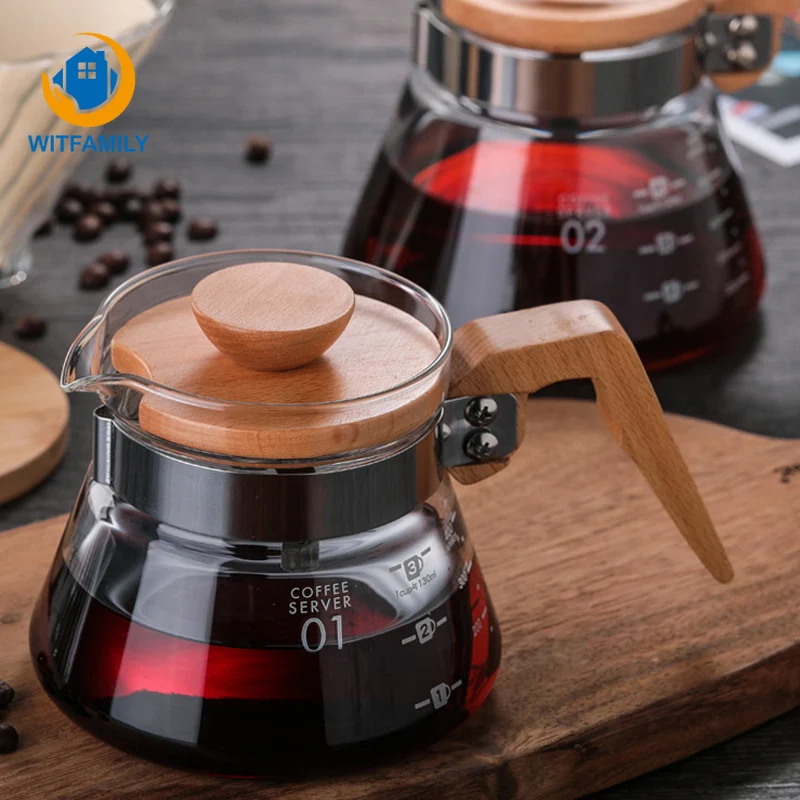 Термостойкий стеклянный боросиликатный кофейник капельница для кафе капельный