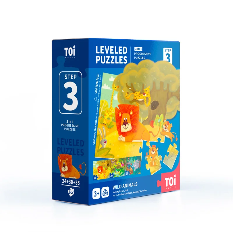 

2020 Educational Toy Leveled puzzle for Kids step3 Wild animal to exercise your children's brain