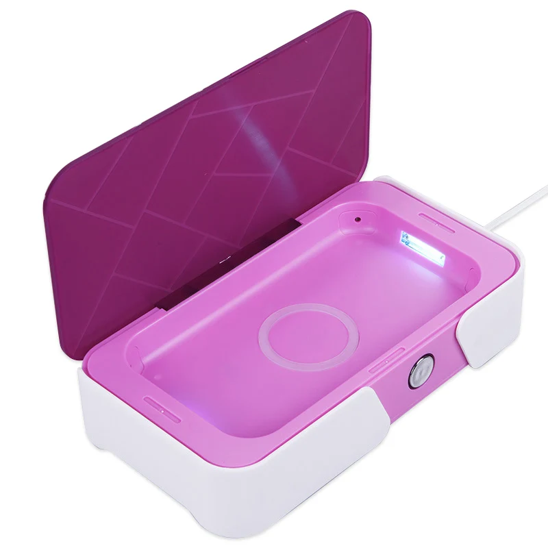 

UV Light Cleaner Intelligent Voice Universal Wireless Charger Multifunctional Box for Smartphones OC-shipping