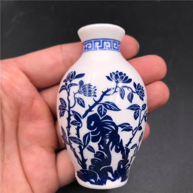 Керамическая Сине белая фарфоровая ваза в китайском стиле imanes para охлаждающий