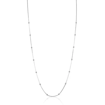 

Fashion Necklace S925 Sterling Silver Jewelry Simple Octagonal Box Chain Bead Chain Clavicle Women Clavicle Silver CHDBX002641
