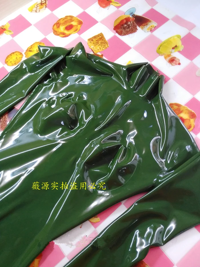 Metallic-Blue-Latex-Catsuit-Women-Rubber-Bodysuits-3d-Breast-with-Back-Crotch-Zippe-9