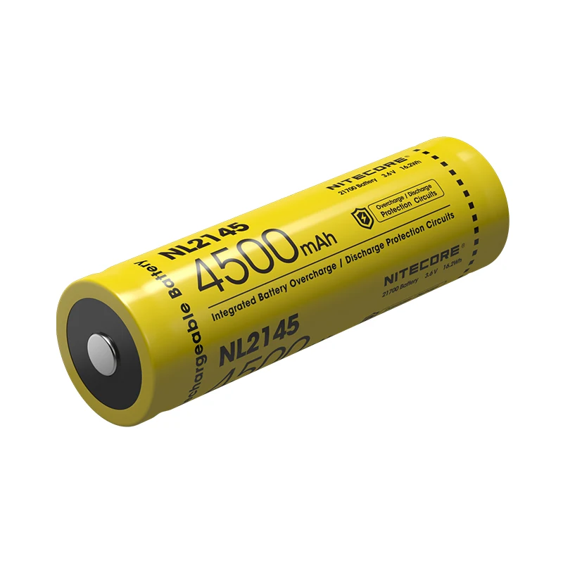 NITECORE 21700 литий-ионная аккумуляторная батарея 3,6 v 16.2Wh NL2145 4500mAh Высокоэффективная защитная цепь батареи