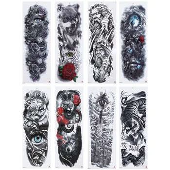 

8pcs Body Tattoos Stickers Creative Horror Arm Temporary Stickers Arm Stickers Arm Temporary Tattoos for Adults Men