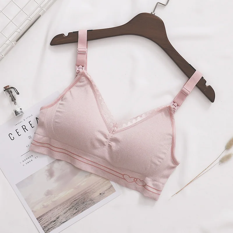 pregnancy work clothes Nursing bra seamless pregnant women breast-feeding underwear large size maternity bra womens maternity clothes Maternity Clothing