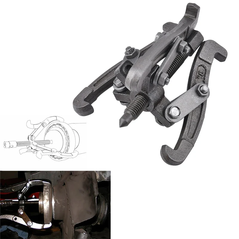3" 75mm Gear Bearing Puller Tool Hub Multifunctional Puller Kit 3 Jaw Reversible Fly Wheel Pulley Removal Extractor afbeelding