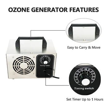 

Home Cleaner 110-220v Ozone Generator Ozonator Machine Air Purifier Air Cleaner Deodorizer Sanitizer With Timing Switch Apr1