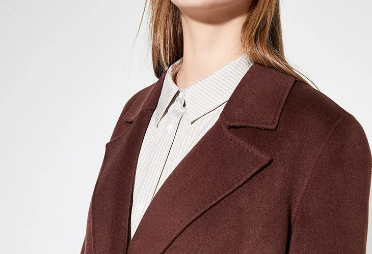 Vero Moda Новые поступления шерсть двустороннее шерстяное пальто | 319327533