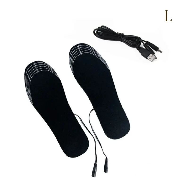 Size L Профессиональный нагреватель зимний USB зарядное устройство электрический ноги с подогревом машина для обуви стельки для обуви вставки носок снег ноги - Цвет: Size L