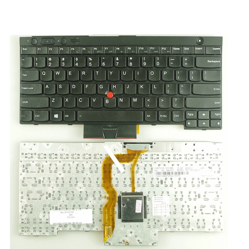 Английский новая клавиатура для ноутбука LENOVO для IBM T430 L430 W530 T430I T430S X230I X230 T530I L530 US клавиатура для ноутбука
