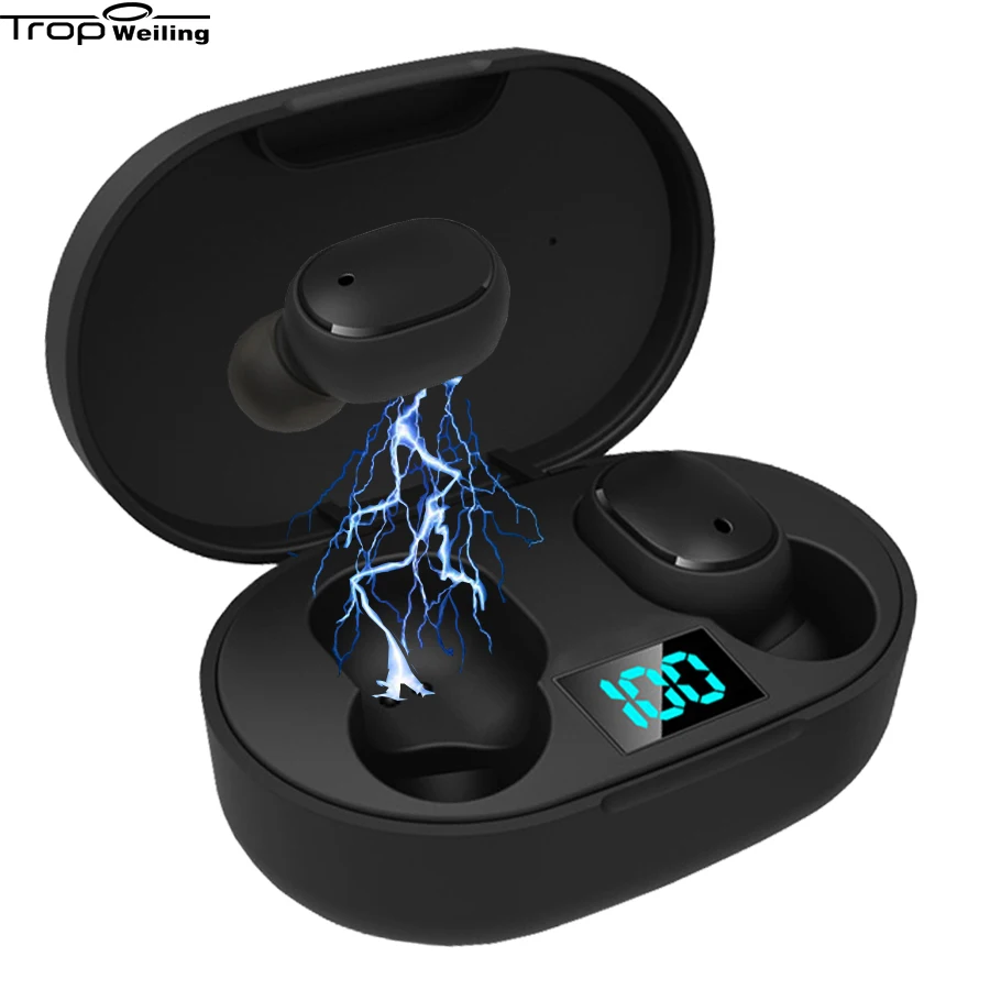 

TWS True Wireless Earphones In-Ear for Redmi/xiaomi Tws Sports Gaming Headset Led Display Bluetooth Earphone For Xiaomi /iPhone