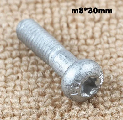 Винт с полукруглой головкой для Dacromet m8* 30/35/40 мм - Название цвета: Черный