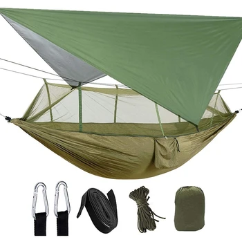 

Camping 2 Person Hammock with Mosquito Net Waterproof Lightweight Portable Gammock for Hiking Outdoor Travel