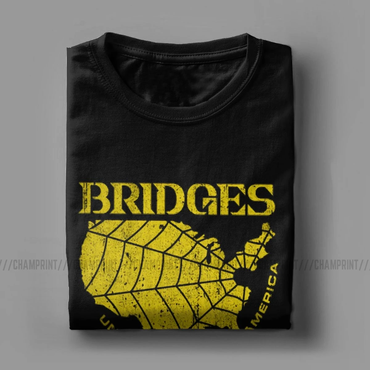 Мужская Футболка Death Stranding Bridges UCA, хлопковая одежда, Винтажная футболка с коротким рукавом и круглым вырезом, 4XL 5XL, футболки