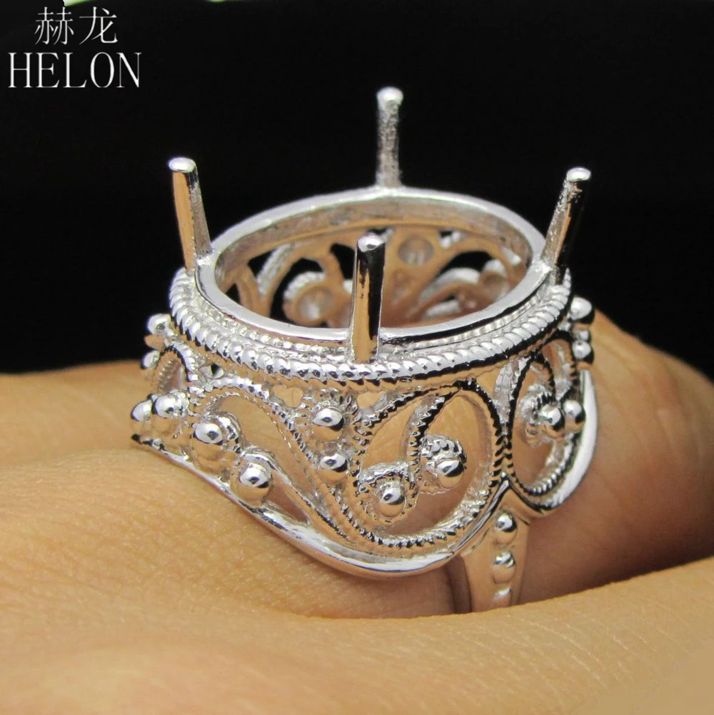 Стерлингового серебра 925 Белое золото Цвет Винтаж уникальные ювелирные