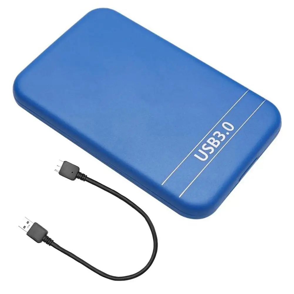 Blue 2,5 дюймовый чехол для жесткого диска USB3.0 для SATA3.0 HDD внешний корпус для Windows Mac OS - Цвет: Blue