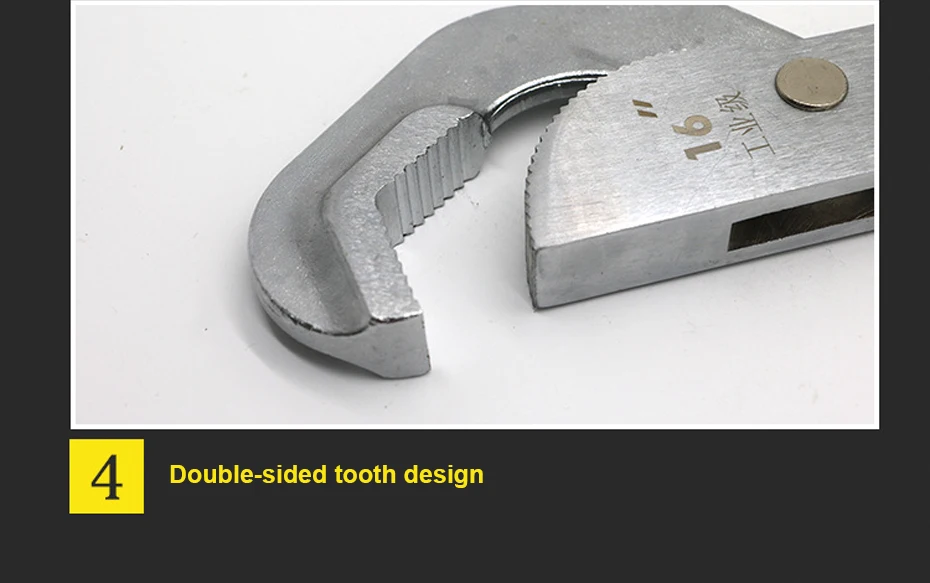 Pipe Wrench Adjustable Spanner 8