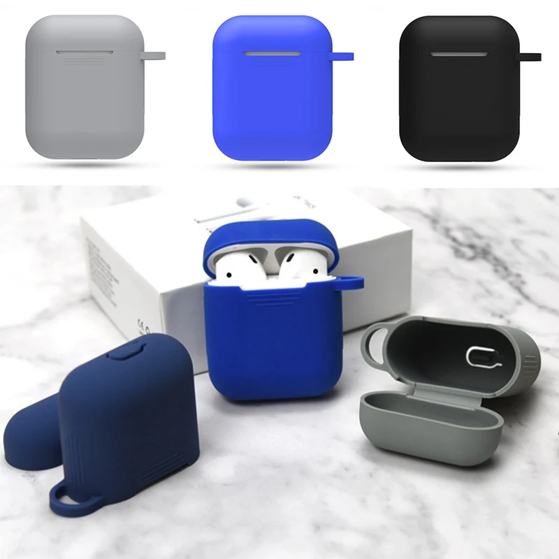 Ультратонкий протектор чехол Мягкий силиконовый чехол для A^ pple Airpods противоударный чехол для A^ pple гарнитура для Airpods Чехлы коробки для хранения