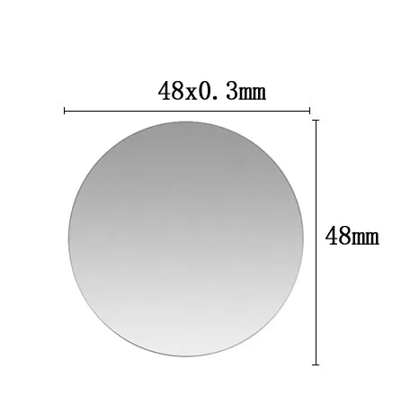 5pcs 48mm-silver 5 шт. металлическая пластина-диск для круглого магнитного автомобильного держателя для телефона, наклейка из железного листа для магнитного держателя мобильного телефона, автомобильный держатель для подставки - Цвет: 5pcs 48mm-silver
