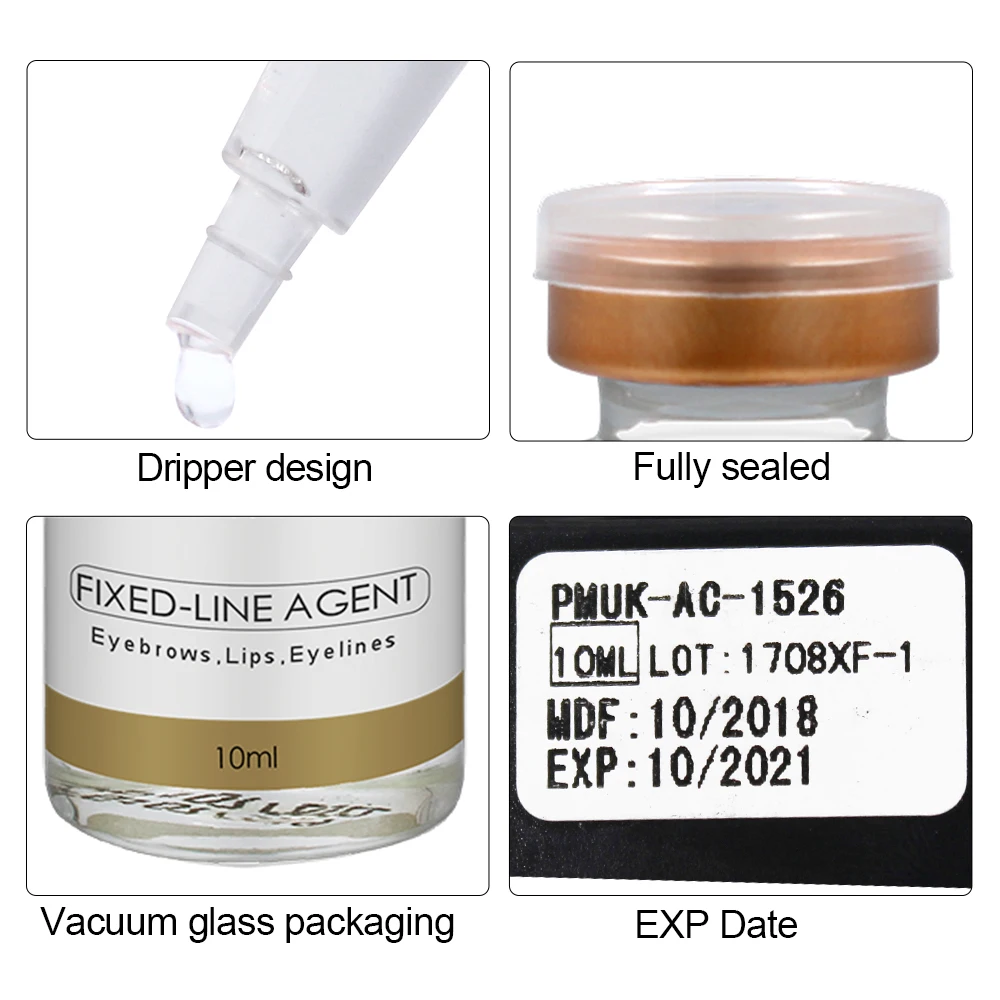 Biomaser Microblading Pigment Fixing Agent Permanent Makeup Ink Color Lock Assistence Eyebrow Fixed-line Tattoo Supplies tattoo ink tattoo ink pigment