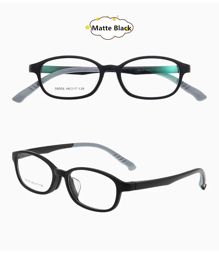 Children's Fashion Soft TR90 Children's Eyeglass Frame Crash Resistant Youth Student Comfortable Round Glasses Frame