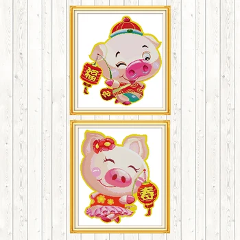 

Blessing Patterns Kits 14CT 11CT Cotton Thread Embroidery Needlework Sets DIY Needlework Crafts Wall Home Decor Cross Stitch Kit