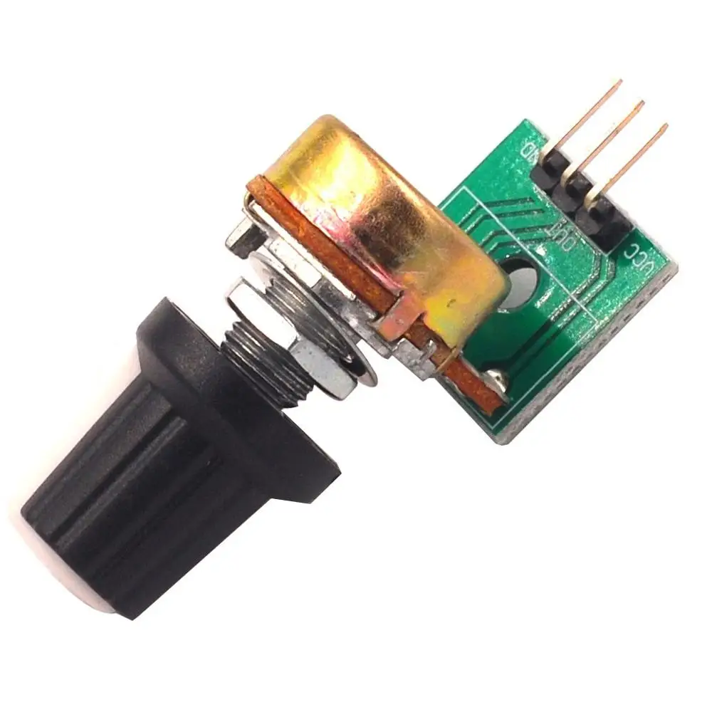 

10K Resistance Potentiometer Module Adjustable Resistance Module Single Turn Adjustable Analog Output 0-5V Voltage