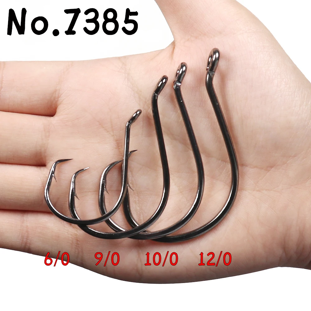 WIFREO 40PCS Fishing Accessories 3/0 5/0 6/0 7/0 8/0 Up Eye Circle Hook  Saltwater Catfish Rig Fish Hooks Tackle - AliExpress