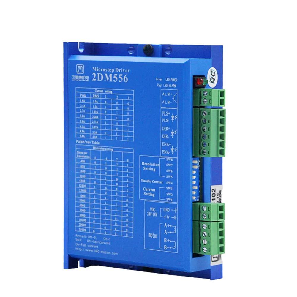 JMC 2DM556 Nema 23 CNC драйвер шагового двигателя 32 бит DSP DC36V 5.6A оригинальное качество большое количество выгодно 2DM556