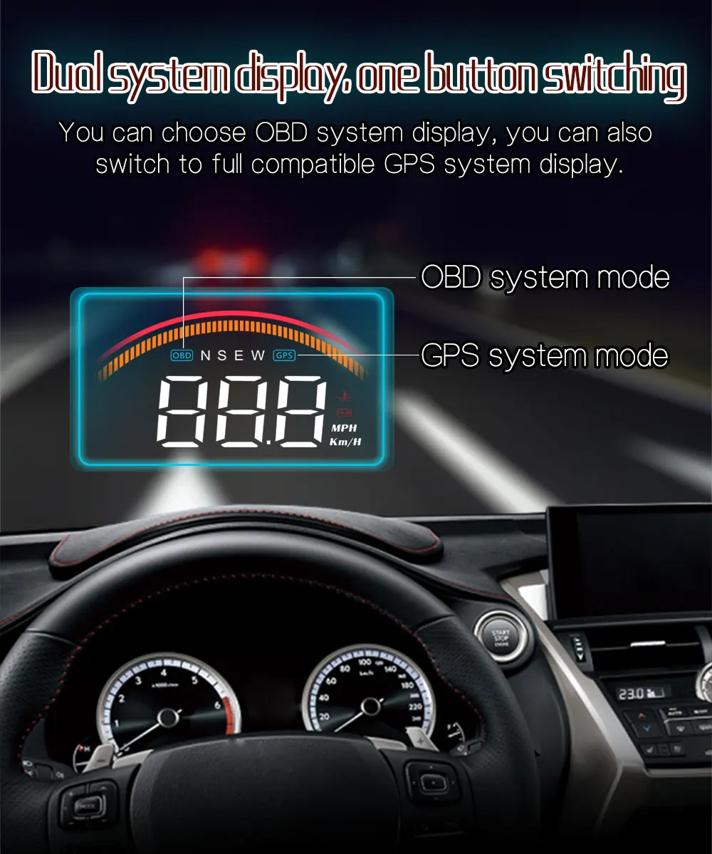 Автомобильный OBD2 дисплей M11 gps HUD цифровой измеритель скорости превышения скорости напряжения лобовое стекло скорость проектор охранной сигнализации Temp PK M7
