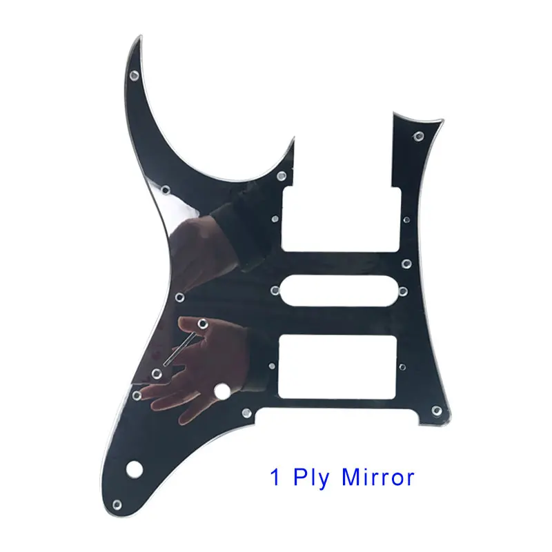 1Ply Mirror Запчасти для электрогитары Pleroo на заказ-для левшей MIJ года Ibanez RG2550Z гитарная Накладка для пикапа - Цвет: 1Ply Mirror