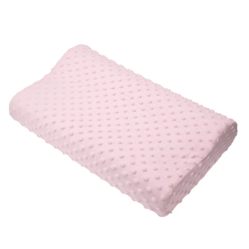 Горячая подушка из пены с эффектом памяти 3 цвета Ортопедическая подушка латексная подушка для шеи мягкое волокно медленный отскок Подушка массажер шейный уход за здоровьем - Цвет: pink