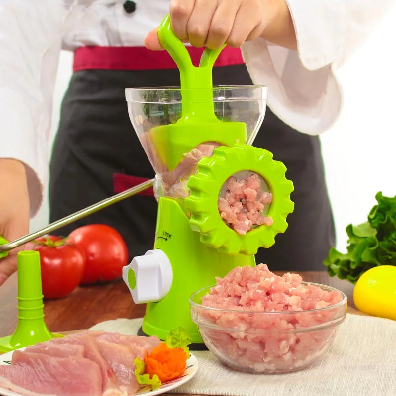

Kitchen Manual Meat Grinder Sausage Machine High-quality Multifunctional Household ABS Shell Stainless Meat Mincer Meat Cutter