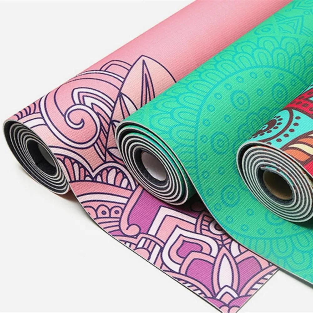 Yoga Mats 4MM For Women Purple yoga mat With Carry Strap for men Exercise  mat for