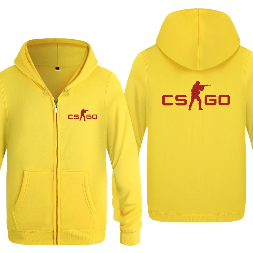 Игра счетчик Страйк CS GO толстовки мужские мужские s молния с капюшоном флисовые толстовки кардиганы