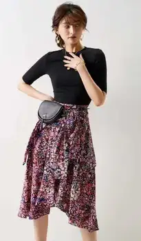 

One Piece Dress 2020 Summer Fashion Style Women Little Flower Print Patchwork Short Sleeve Mid-Calf Length Casual Dress Basic