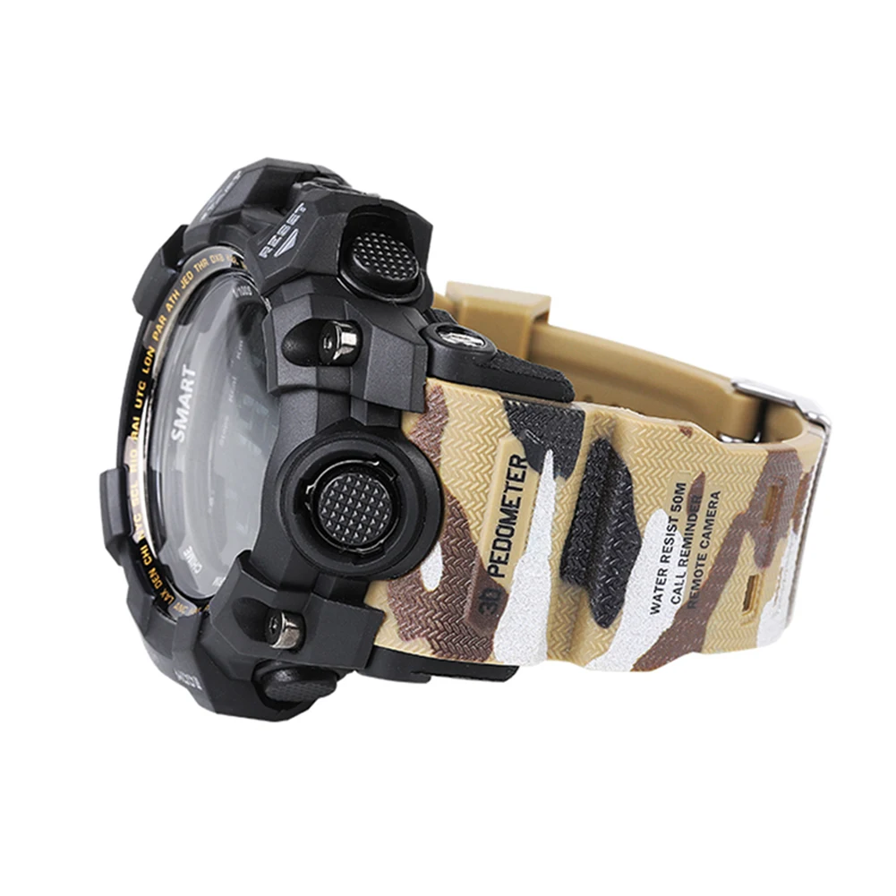 Watch  Waterproof Sports Smart Watch EX16S Camouflage Outdoor Bluetooth Remote Pedemeter Control Photo Long Standby Smartwatch