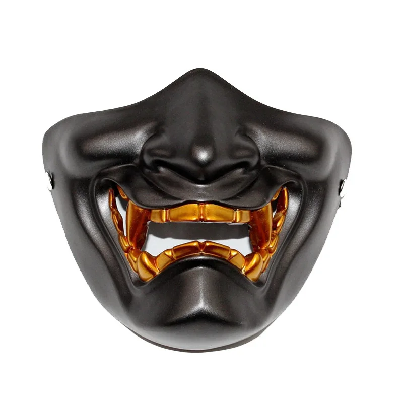 Маска для косплея Hannya с изображением старинного японского монстра полумаска