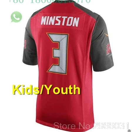 for kids youth А+++ качественные детские Молодежные Jameis Winston 3 Kwon Александер 58 Vita Vea 50 майка Эванс 13 Джерси Тампа Бэй - Цвет: for kids youth