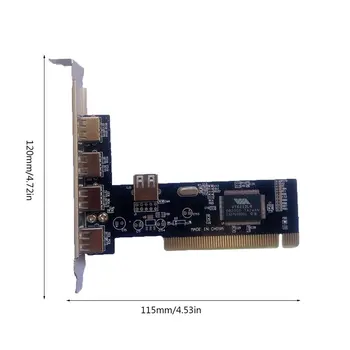 

4 Ports PCI-E to USB 2.0 HUB PCI Express Expansion Card Adapter Converter USB2.0 New Free Drive 5