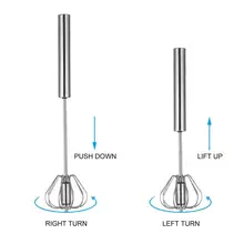 Полуавтоматический венчик для яиц MANBO легко использовать из нержавеющей стали не ржавеет