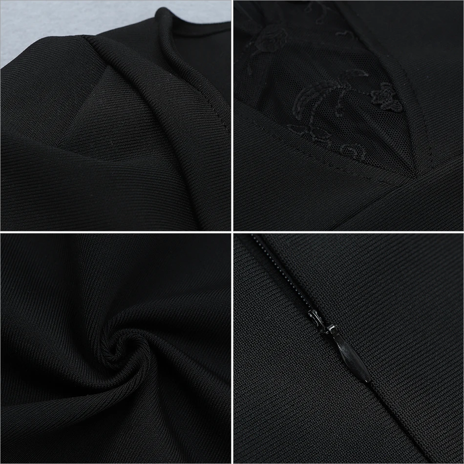 Seamyla женские летние черные кружевные платья с v-образным вырезом и коротким рукавом, облегающие платья с разрезом, вечерние платья для подиума, Клубные платья