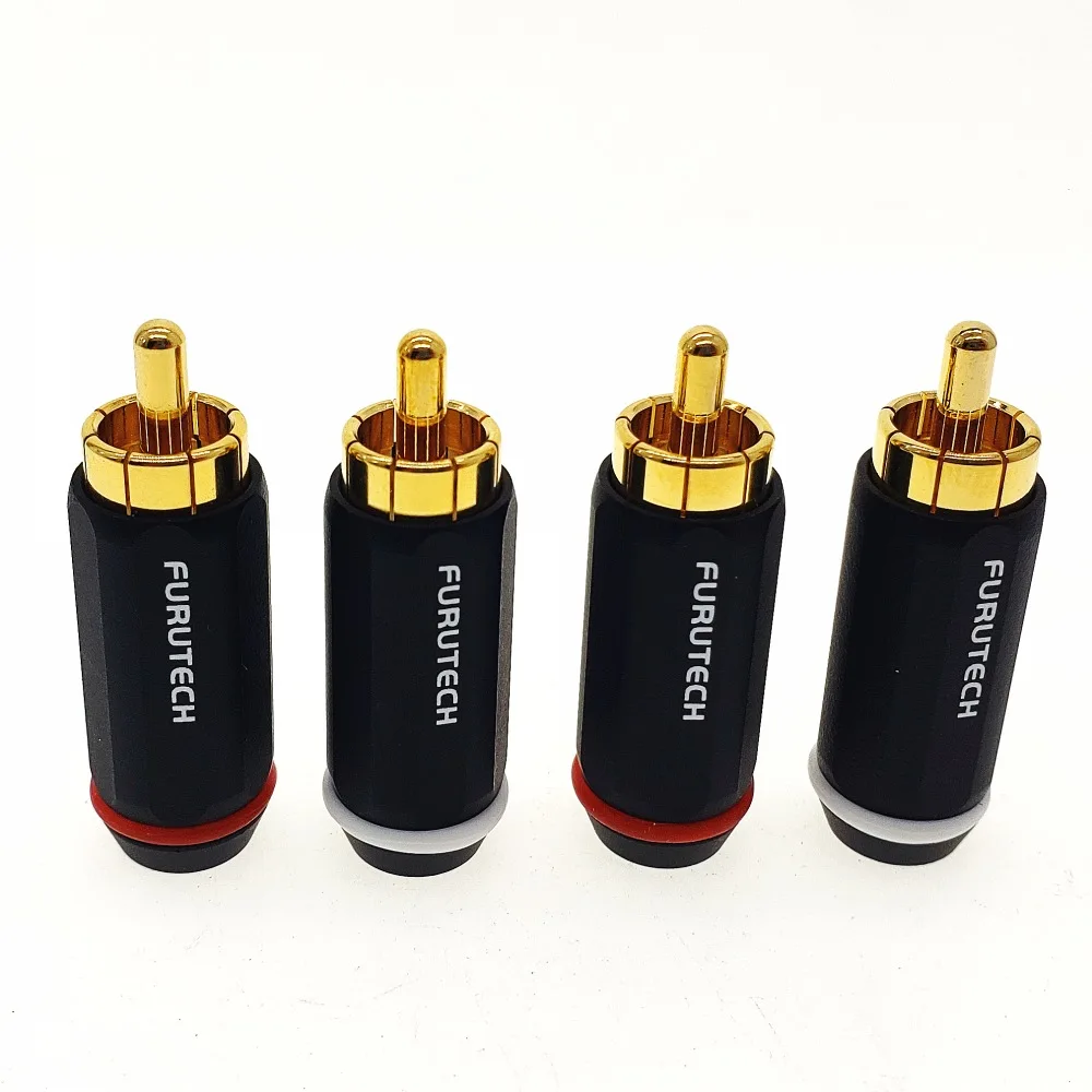 FURUTECH FP-126R RCA Connector plug Rhodium/Gold Plated FP-126R
