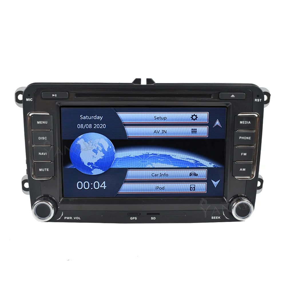 Nur 35.38 EUR für 2 Din Android Car Radio GPS For VW / Volkswagen Skoda  Octavia golf 5 6 touran passat B6 polo Jetta 2Din AutoRadio Multimedia RDS  Online im Shop.