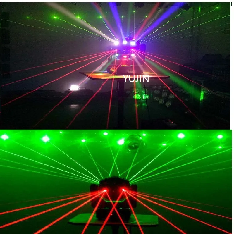 16 led Луч стробоскоп лазер 3 в 1 Led движущаяся головка