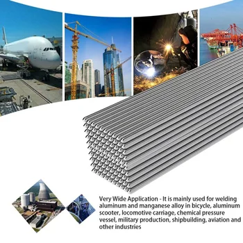 

50pcs Low Temperature Aluminum Welding Solder Wire Flux Cored Brazing Repair Rod