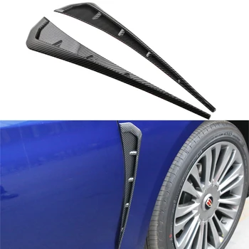 

Universal Car Fender Blade Side Wing Vent Shark Gills 3D Carbon Fiber Look